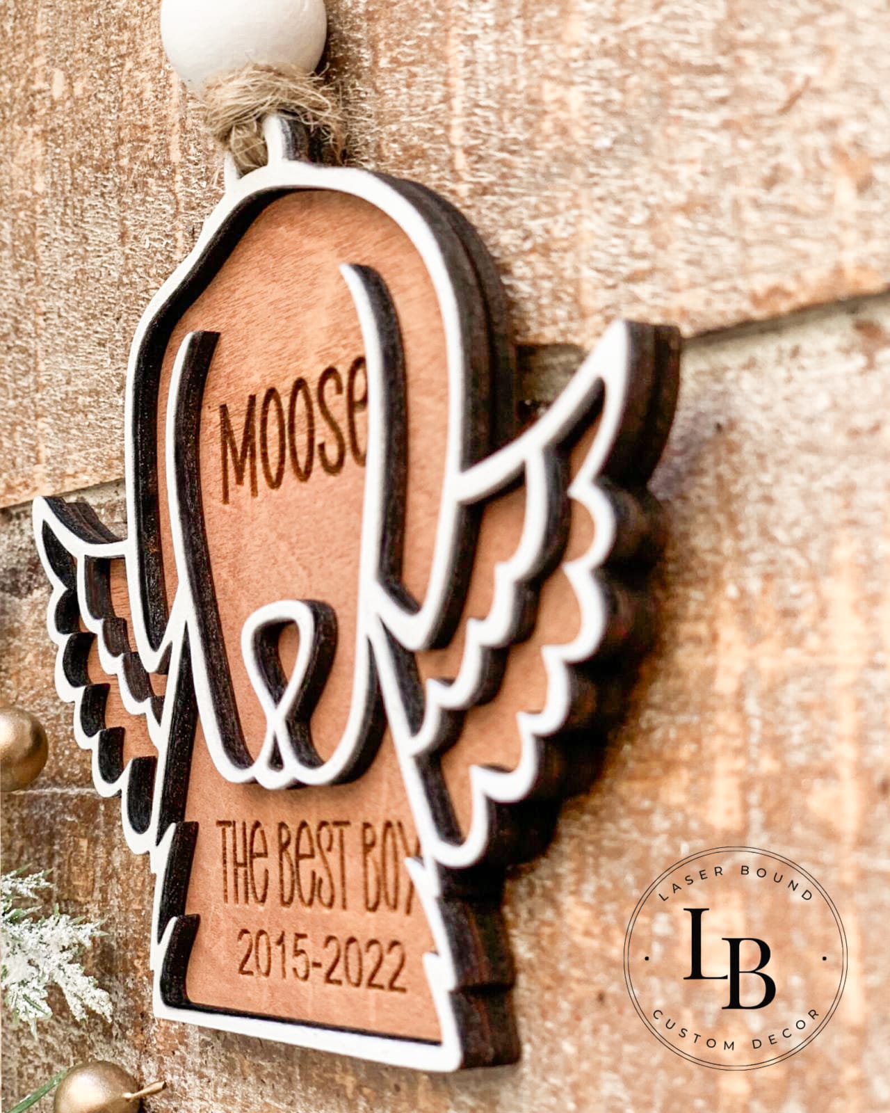"In Memory Of" Custom Dog Ornament