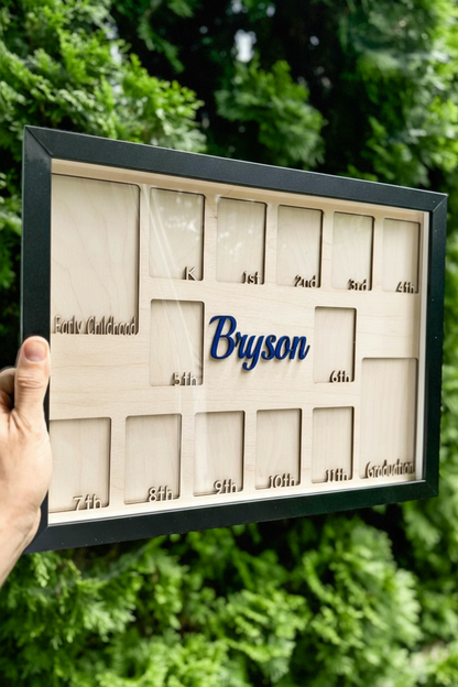 K-12 School Years Personalized Frame