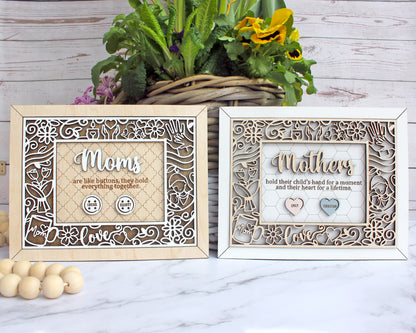 The Beautiful Mom / Grandma Customizable Frame Sign