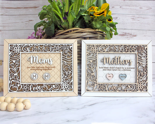 The Beautiful Mom / Grandma Customizable Frame Sign