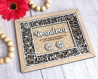 The Beautiful Mom / Grandma Customizable Frame Sign