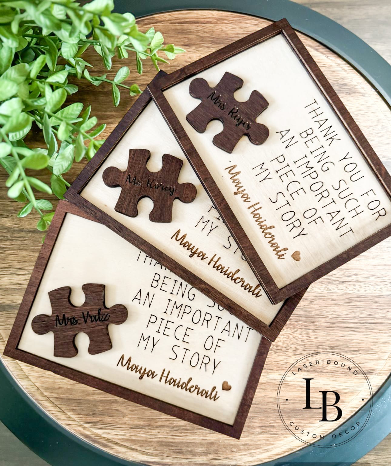 Personalized Teacher Puzzle Frame – Prestige Custom Design