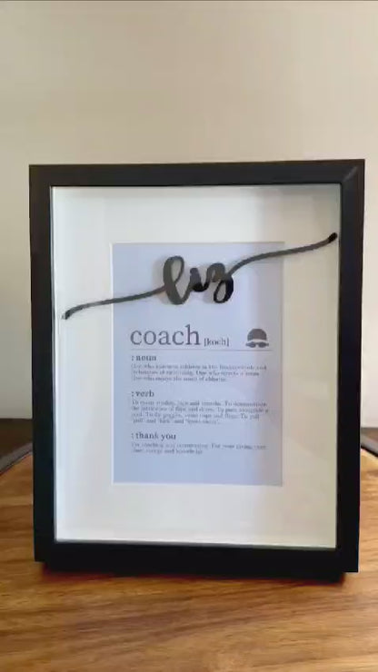 Personalized Swim Coach Thank You Frame